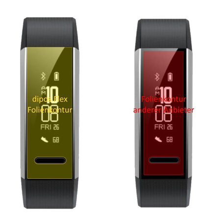 3x 3D Full Cover Schutzfolie für Huawei Band 2 Pro (3)