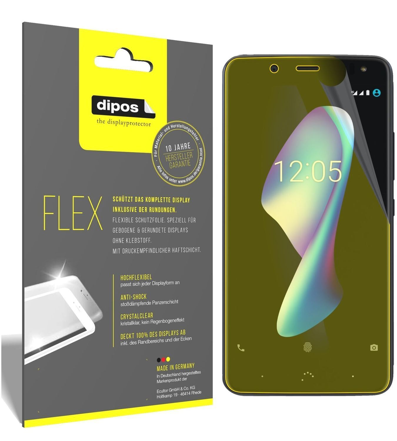 3x 3D Full Cover Schutzfolie für BQ Aquaris V (2)