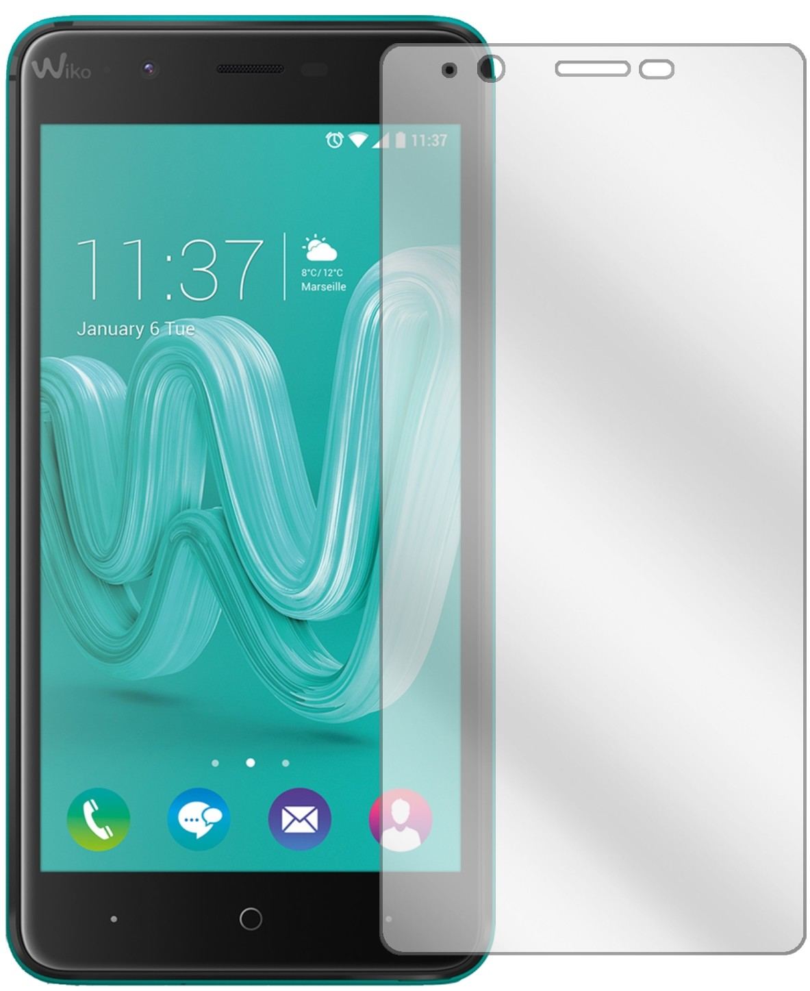 2x Schutzfolie klar für Wiko Kenny Display-Schutzf (2)