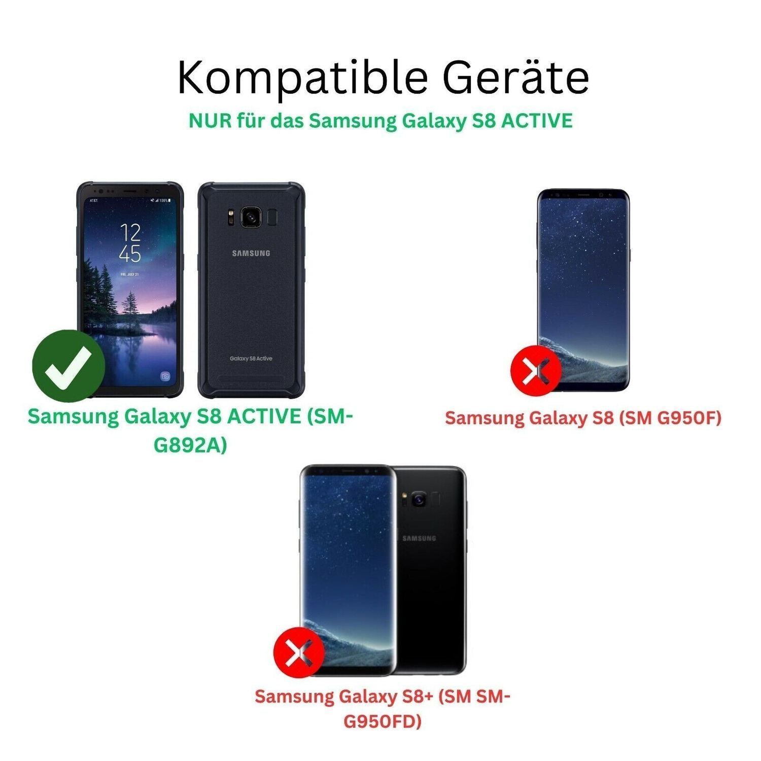 Blickschutzfolie für Samsung Galaxy S8 ACTIVE matt (2)