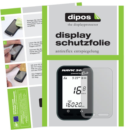 3x Schutzfolie matt für Ciclosport Ciclo Navic 20  (1)