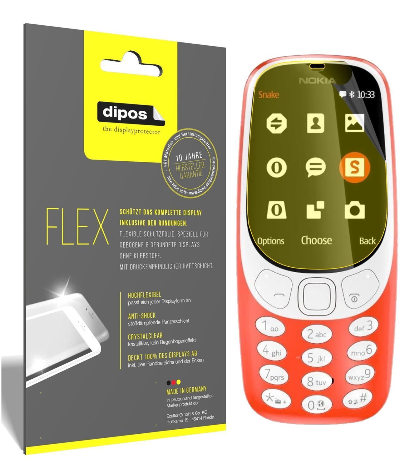 3x 3D Full Cover Schutzfolie für Nokia 3310 (1)