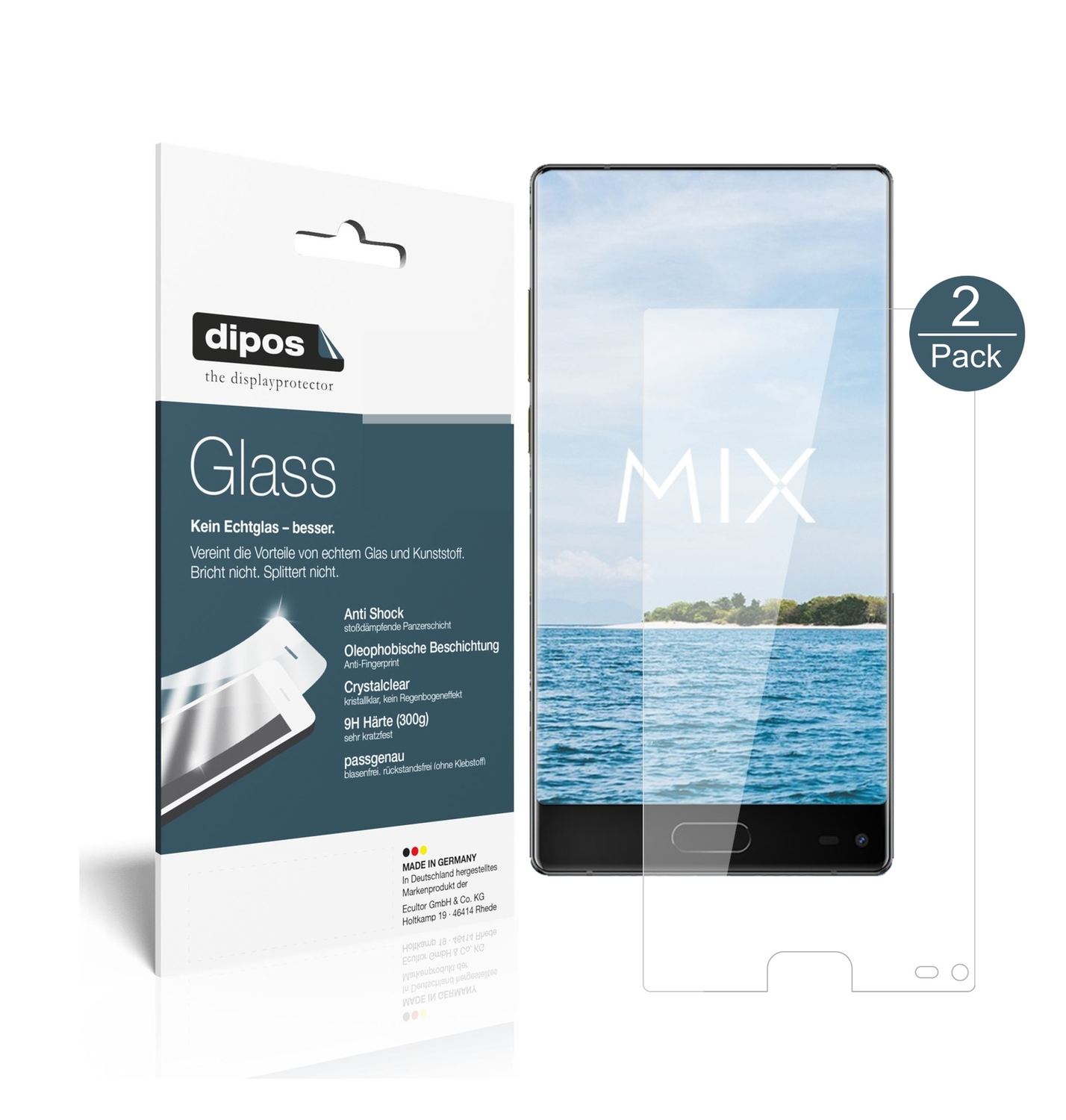 2x 9H Schutzfolie für Ulefone Mix Panzerfolie (1)