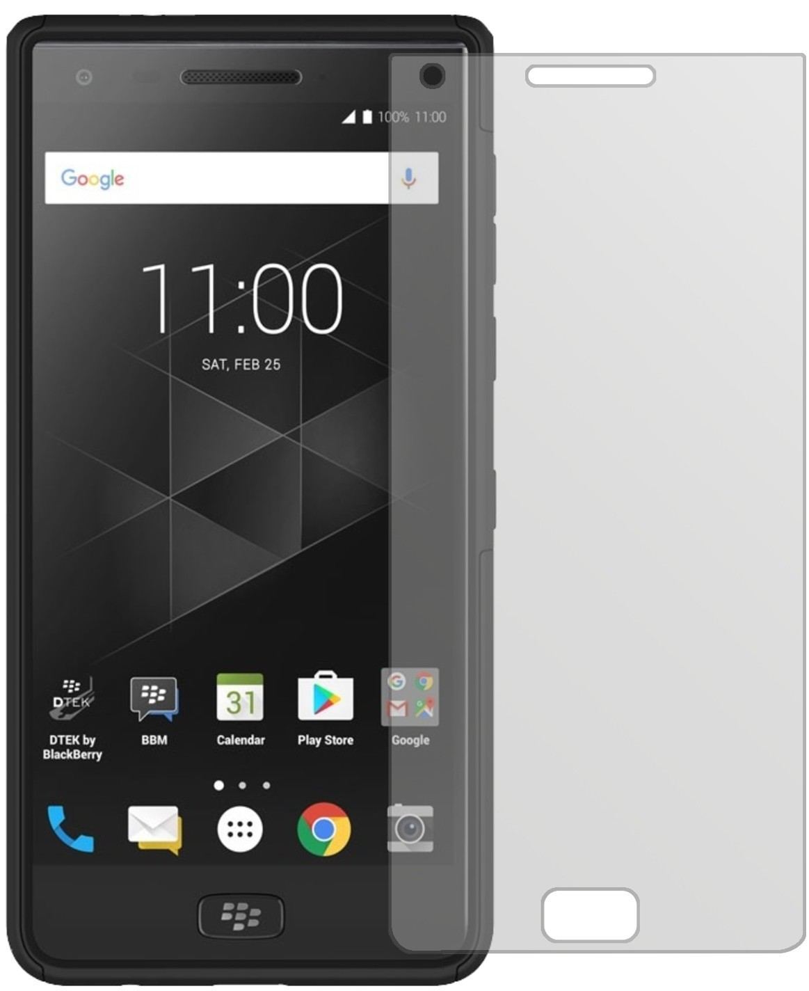 6x Schutzfolie matt für Blackberry Motion Display- (2)