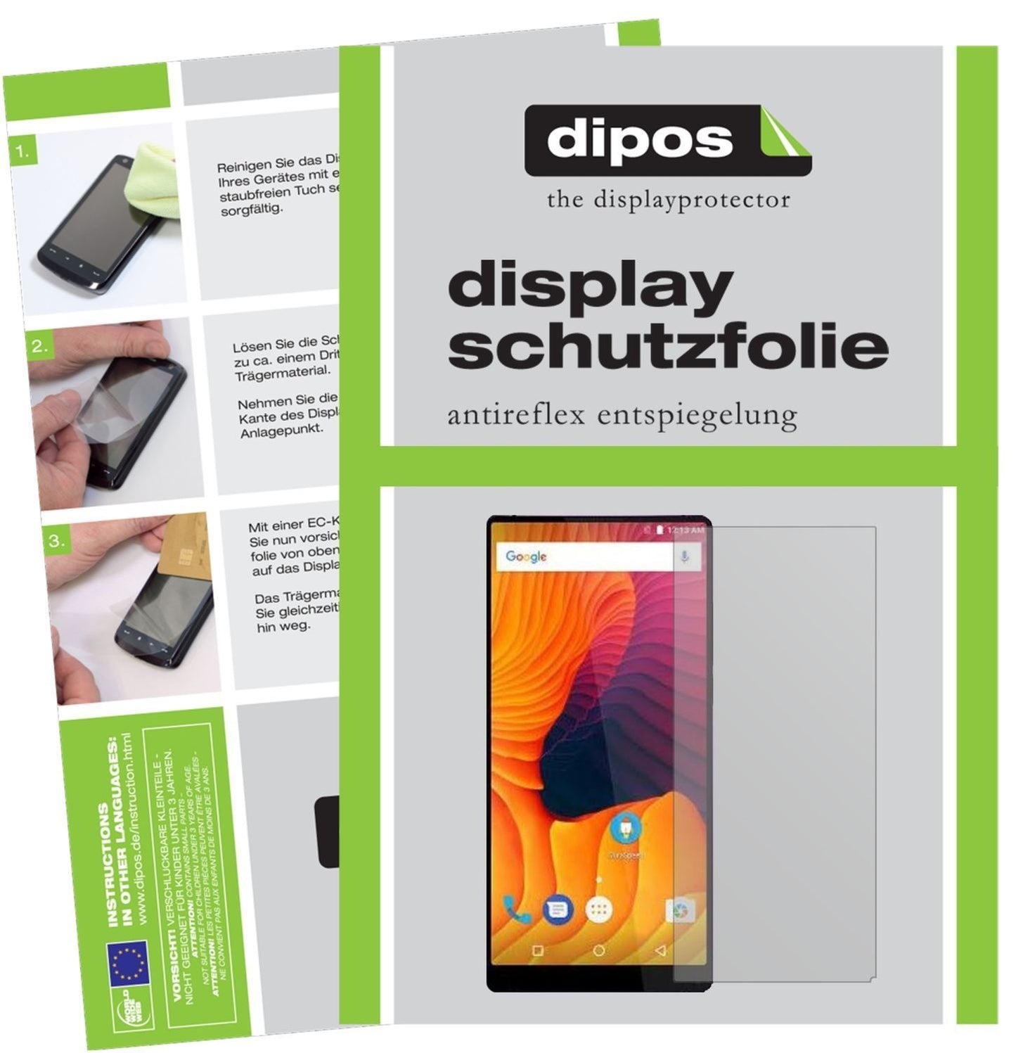 6x Schutzfolie matt für Vernee Mix 2 Display-Schut (1)