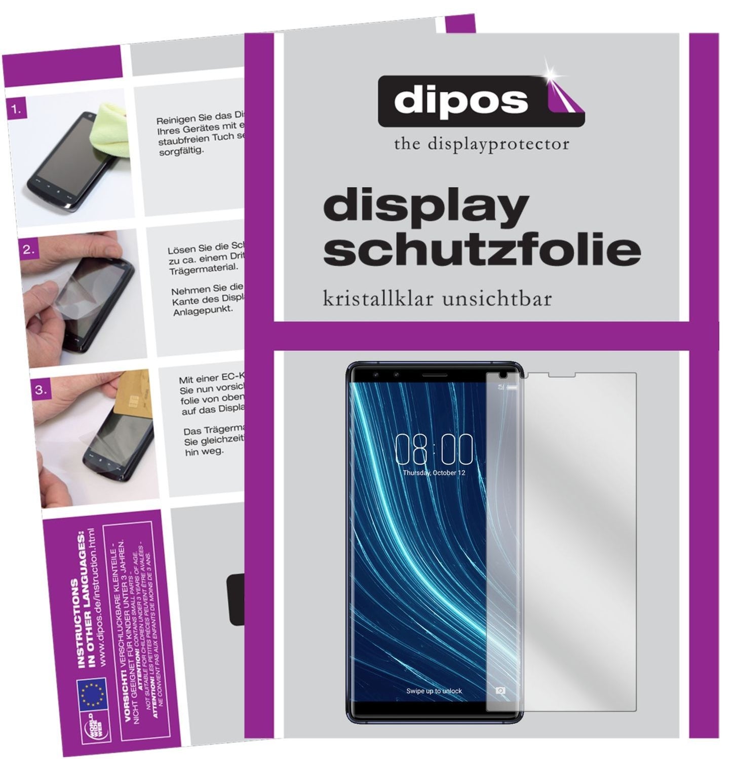 2x Schutzfolie klar für Archos Diamond Omega Displ (1)
