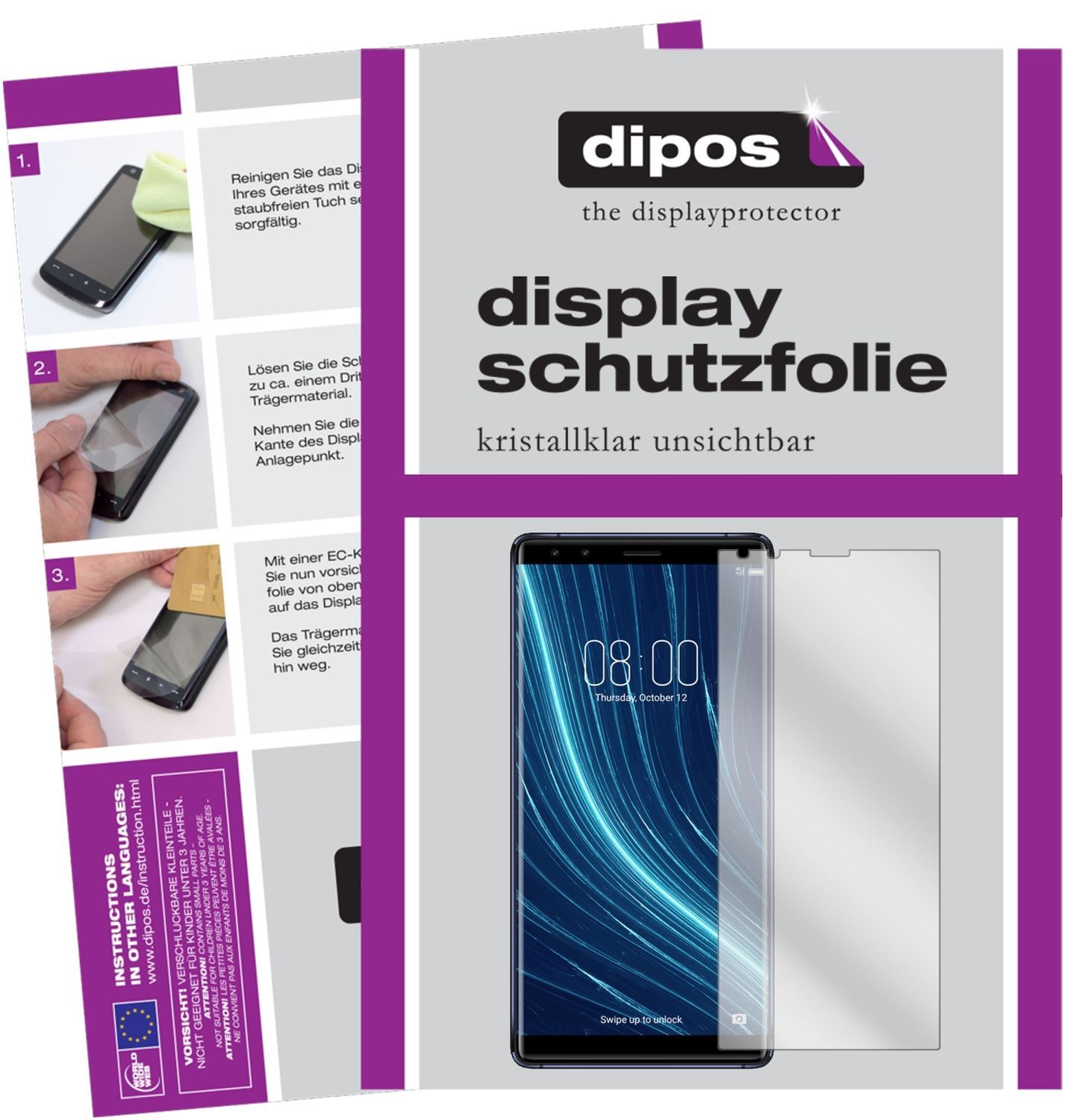 2x Schutzfolie klar für Archos Diamond Omega Displ (1)