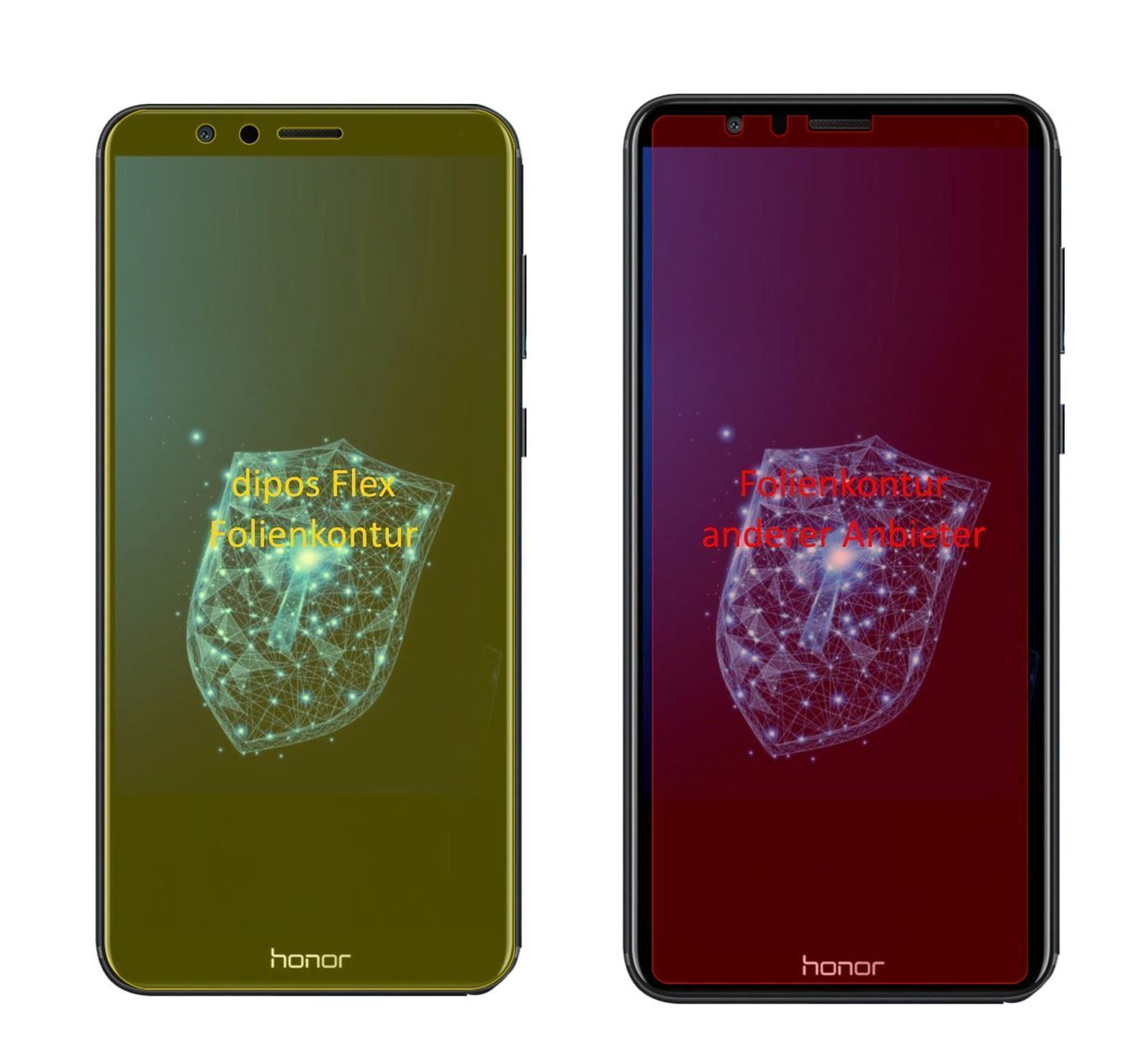 3x 3D Full Cover Schutzfolie für Huawei Honor 7X (2)