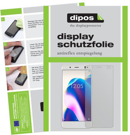 6x Schutzfolie matt für BQ Aquaris U2 Lite Display (1)