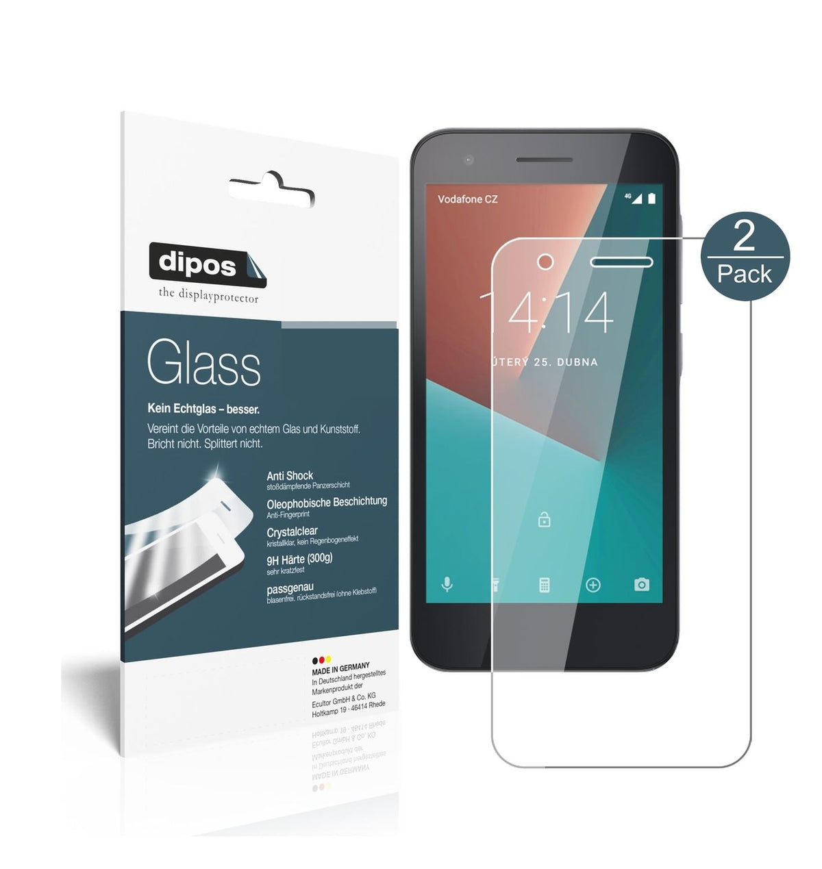 1x 9H Schutzfolie für Vodafone Smart E8 Panzerfoli (2)