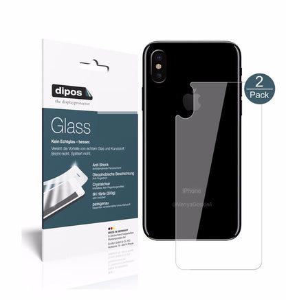 1x 9H Schutzfolie für Apple iPhone X Rückseite Pan (2)
