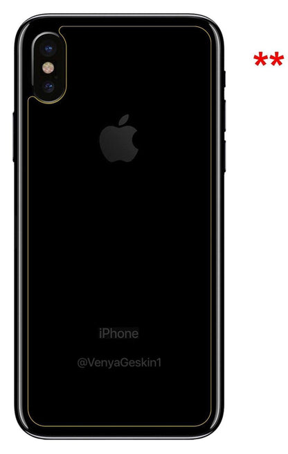 1x 9H Schutzfolie für Apple iPhone X Rückseite Pan (9)