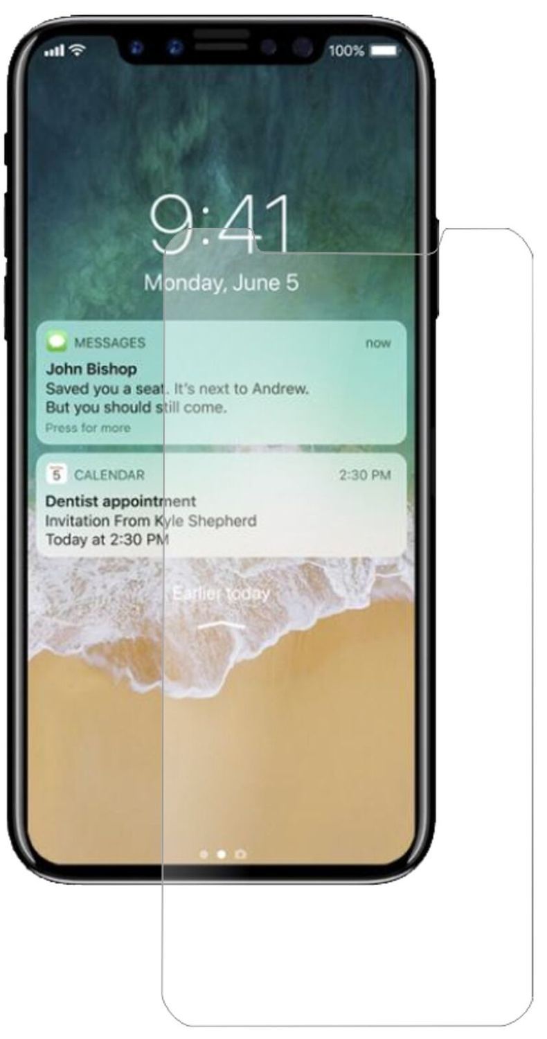 1x 9H Schutzfolie matt für Apple iPhone X Panzerfo (1)