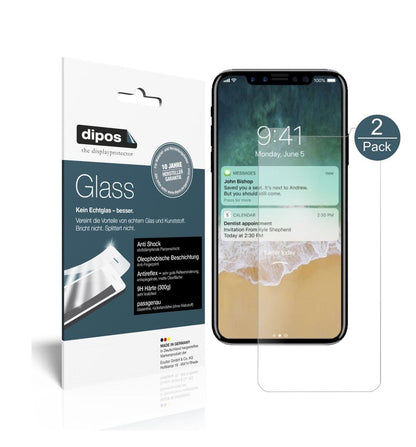 1x 9H Schutzfolie matt für Apple iPhone X Panzerfo (2)