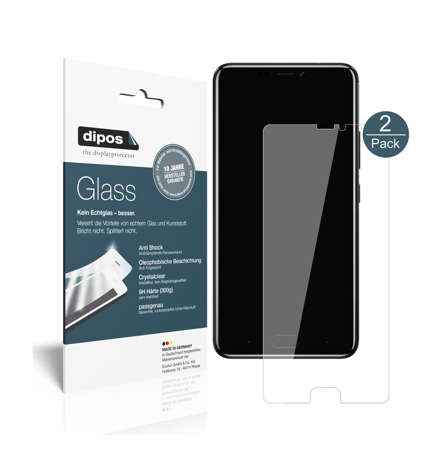1x 9H Schutzfolie für Gionee A1 lite Panzerfolie (2)