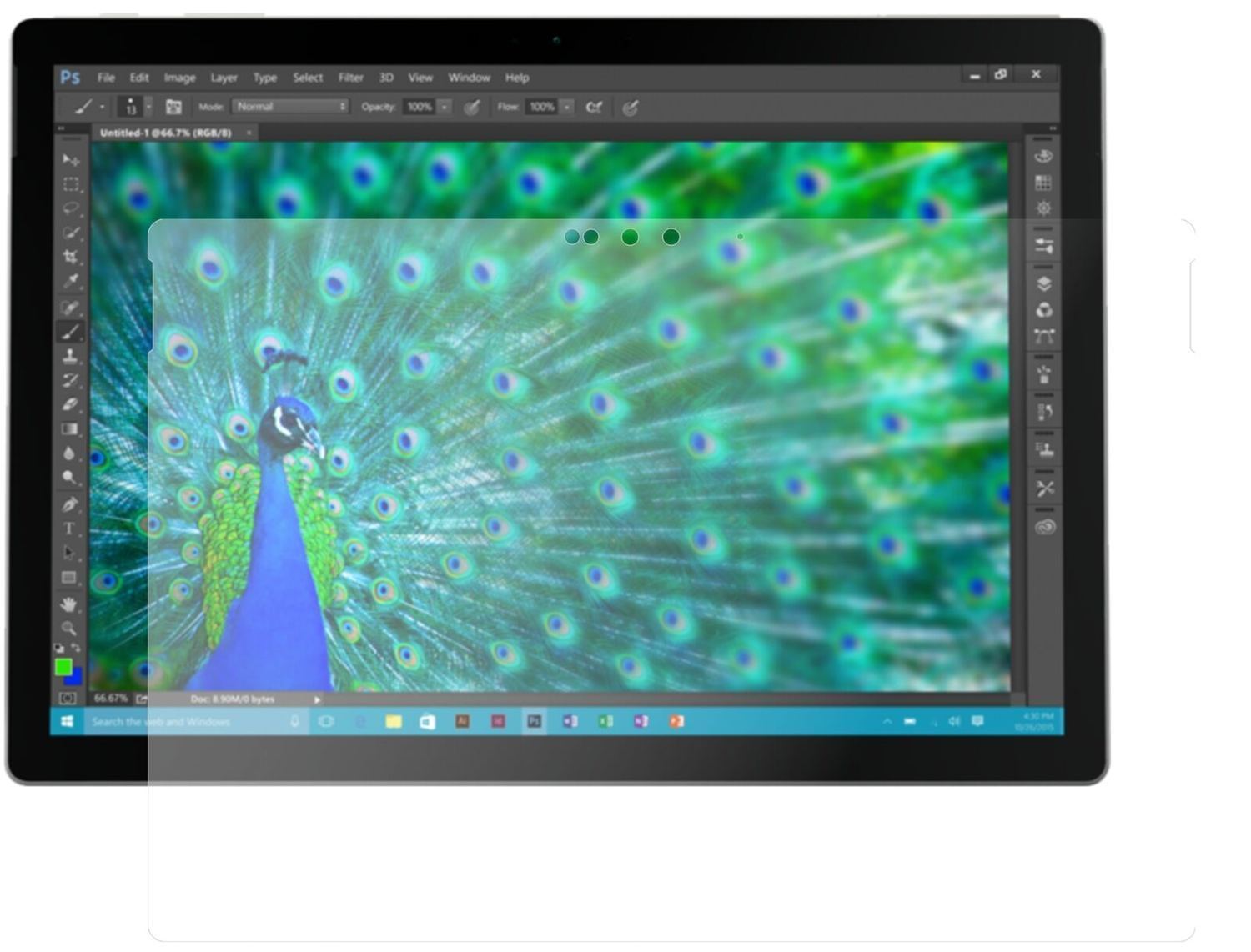 1x 9H Schutzfolie matt für Microsoft Surface Book  (1)