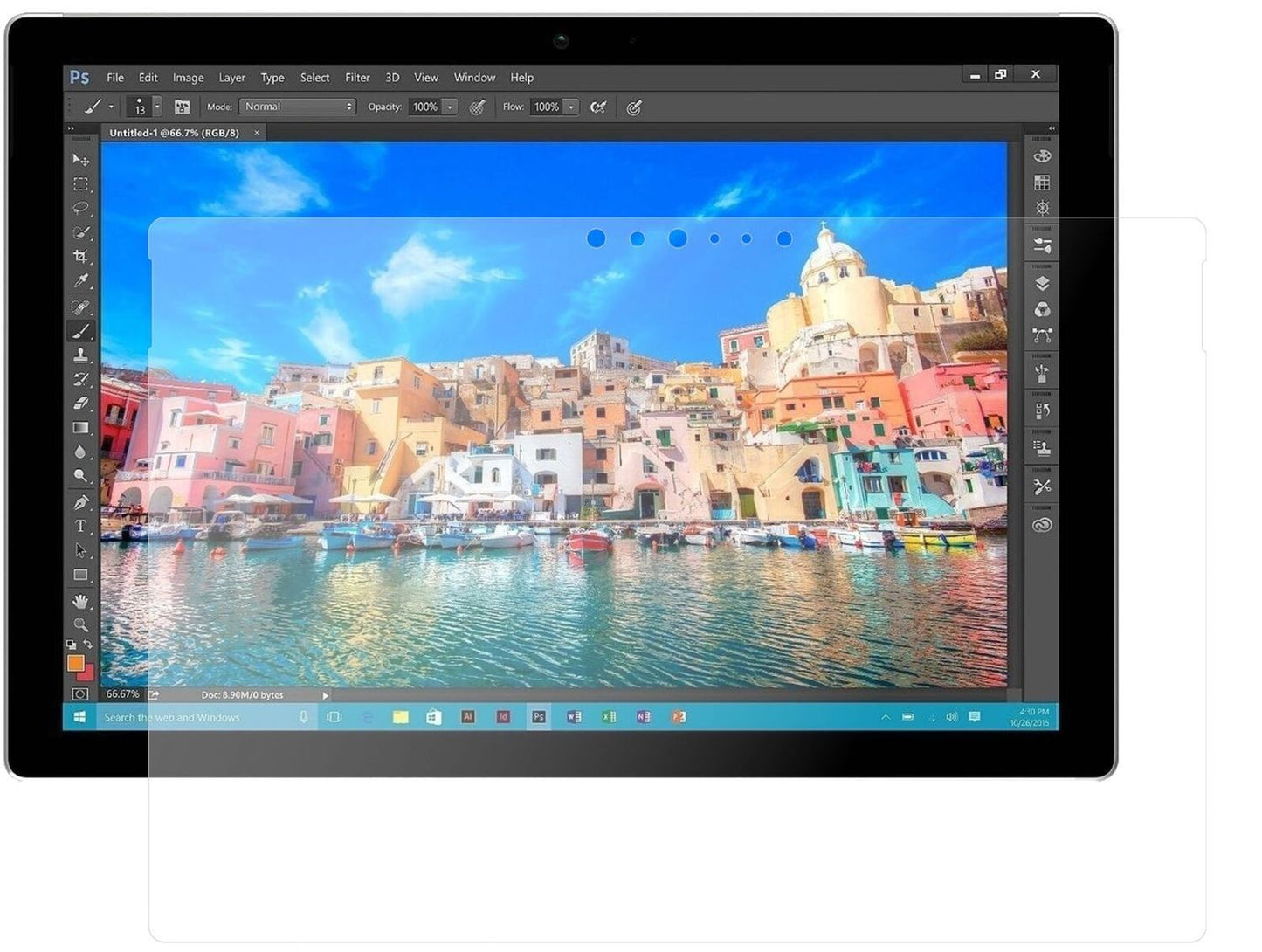 1x 9H Schutzfolie matt für Microsoft Surface Pro 4 (1)