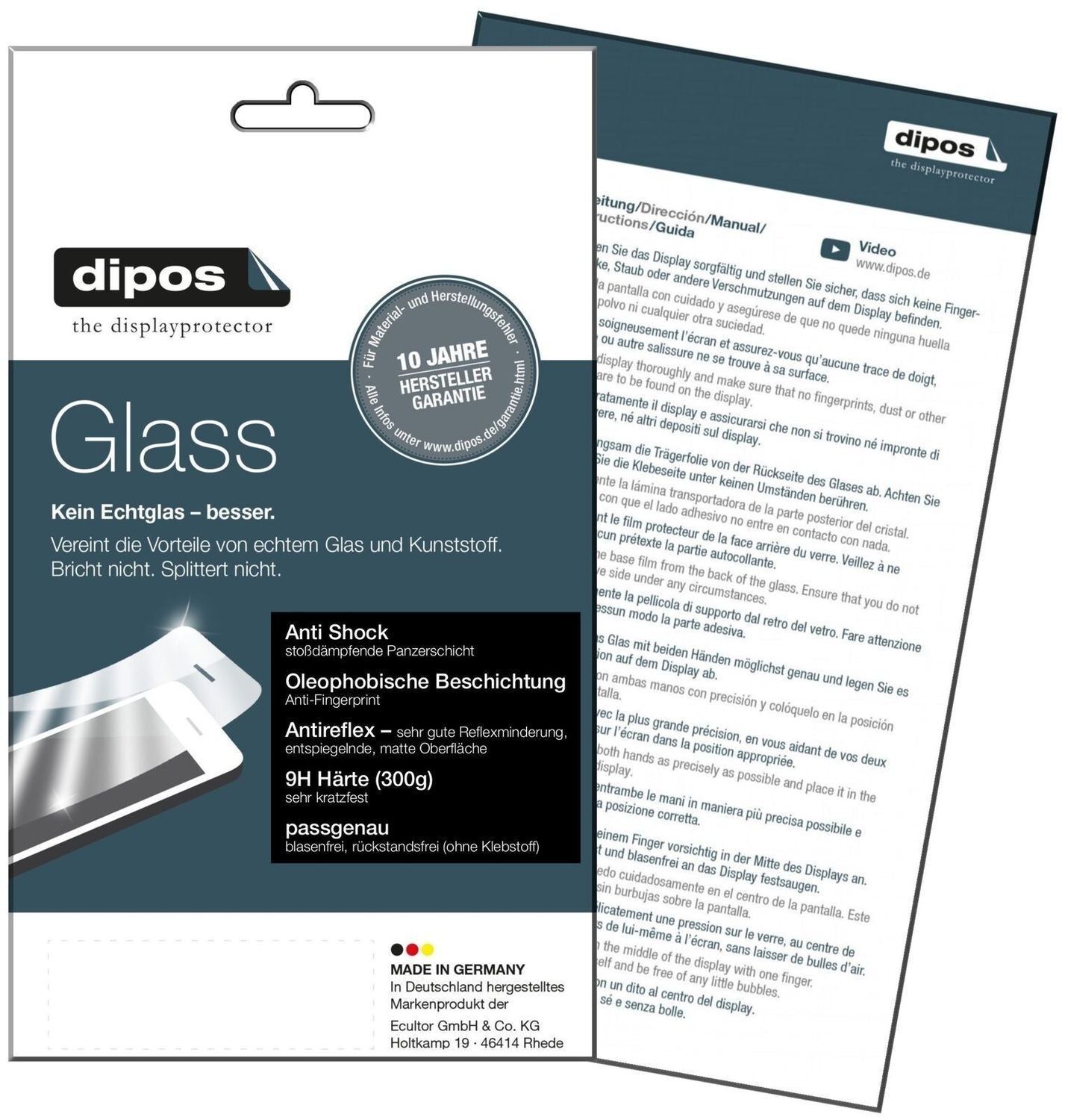 1x 9H Schutzfolie matt für Lenovo Moto E4 Panzerfo (6)