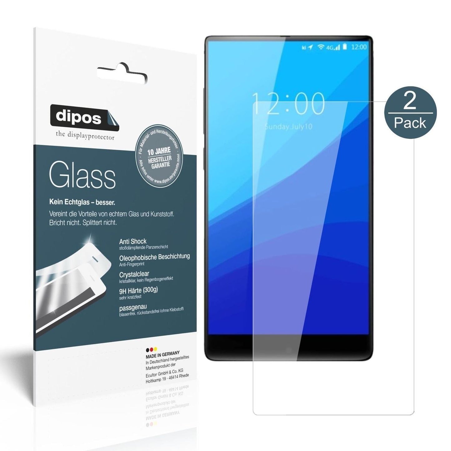 1x 9H Schutzfolie für Umidigi Crystal Panzerfolie (2)