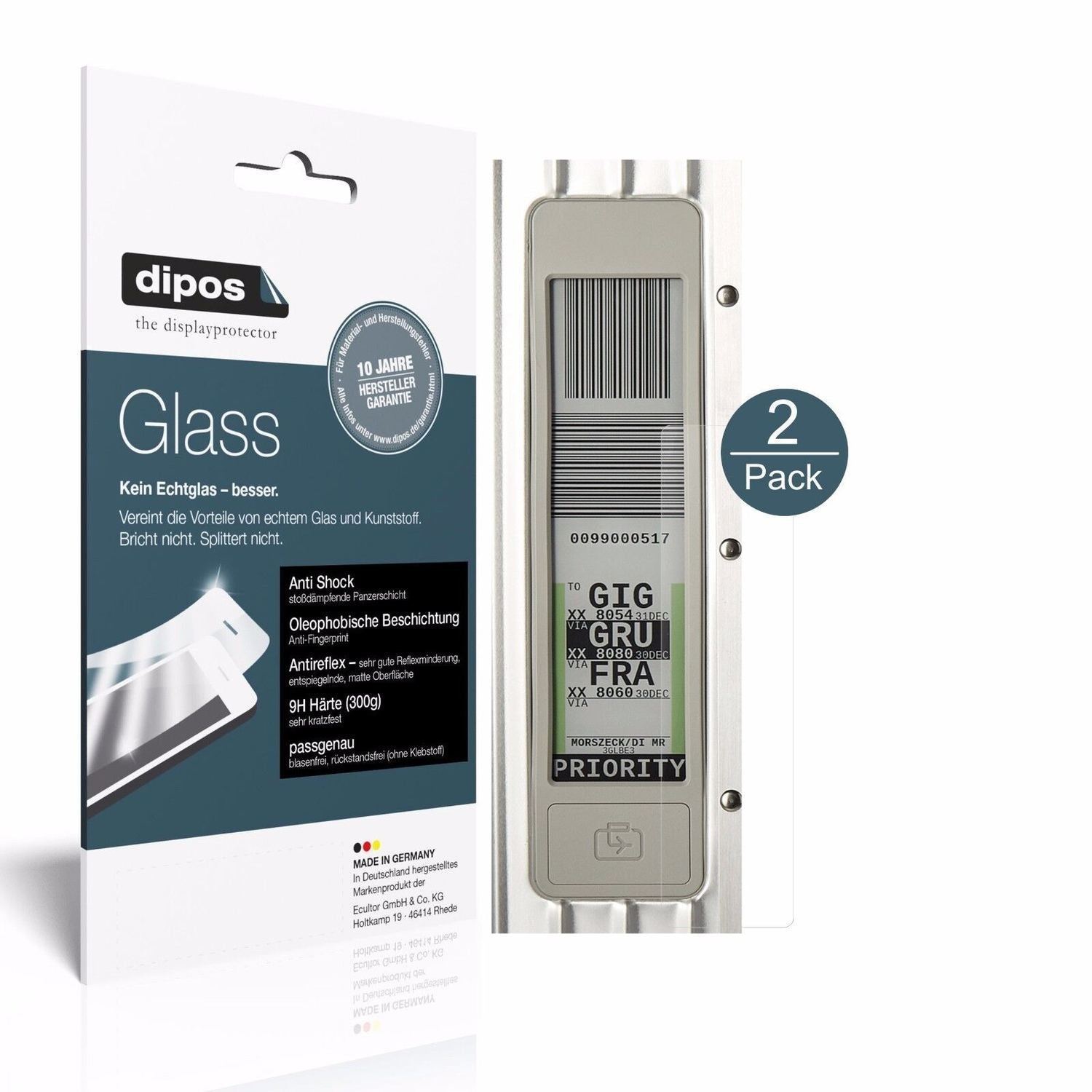 1x 9H Schutzfolie matt für Rimova Electronic Tag P (1)
