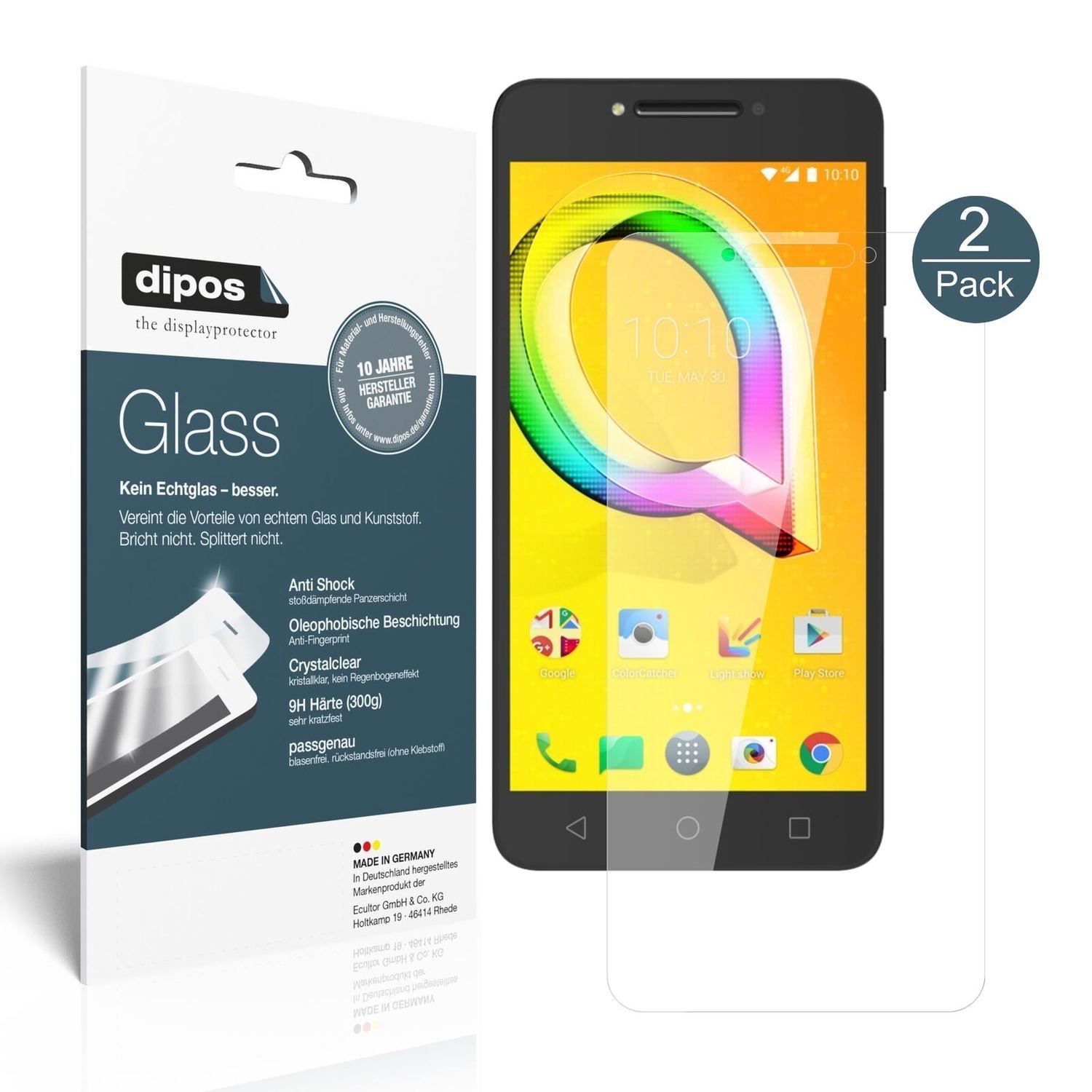 1x 9H Schutzfolie für Alcatel A5 LED Panzerfolie (2)