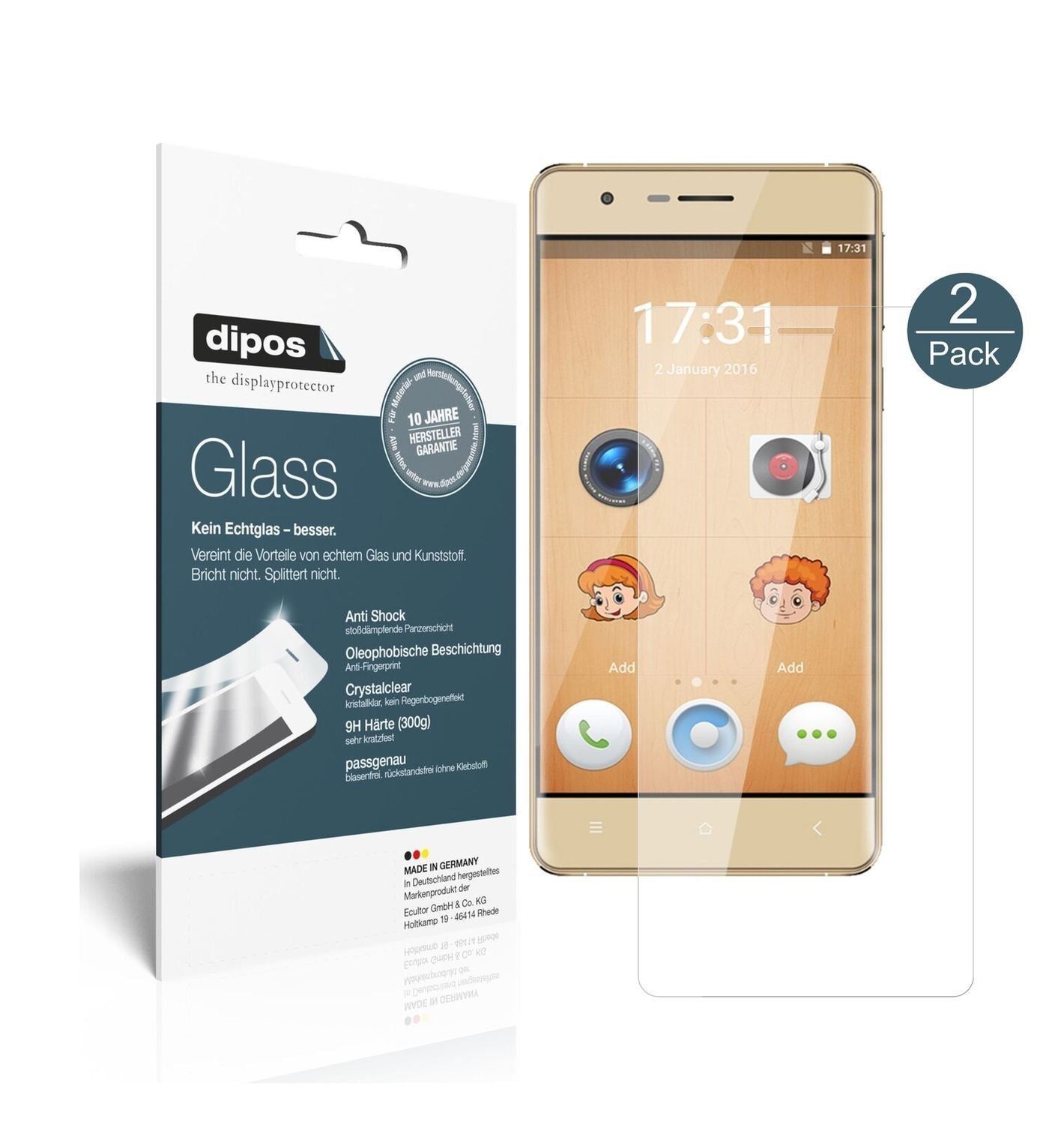 1x 9H Schutzfolie für Oukitel K4000 Lite Panzerfol (2)