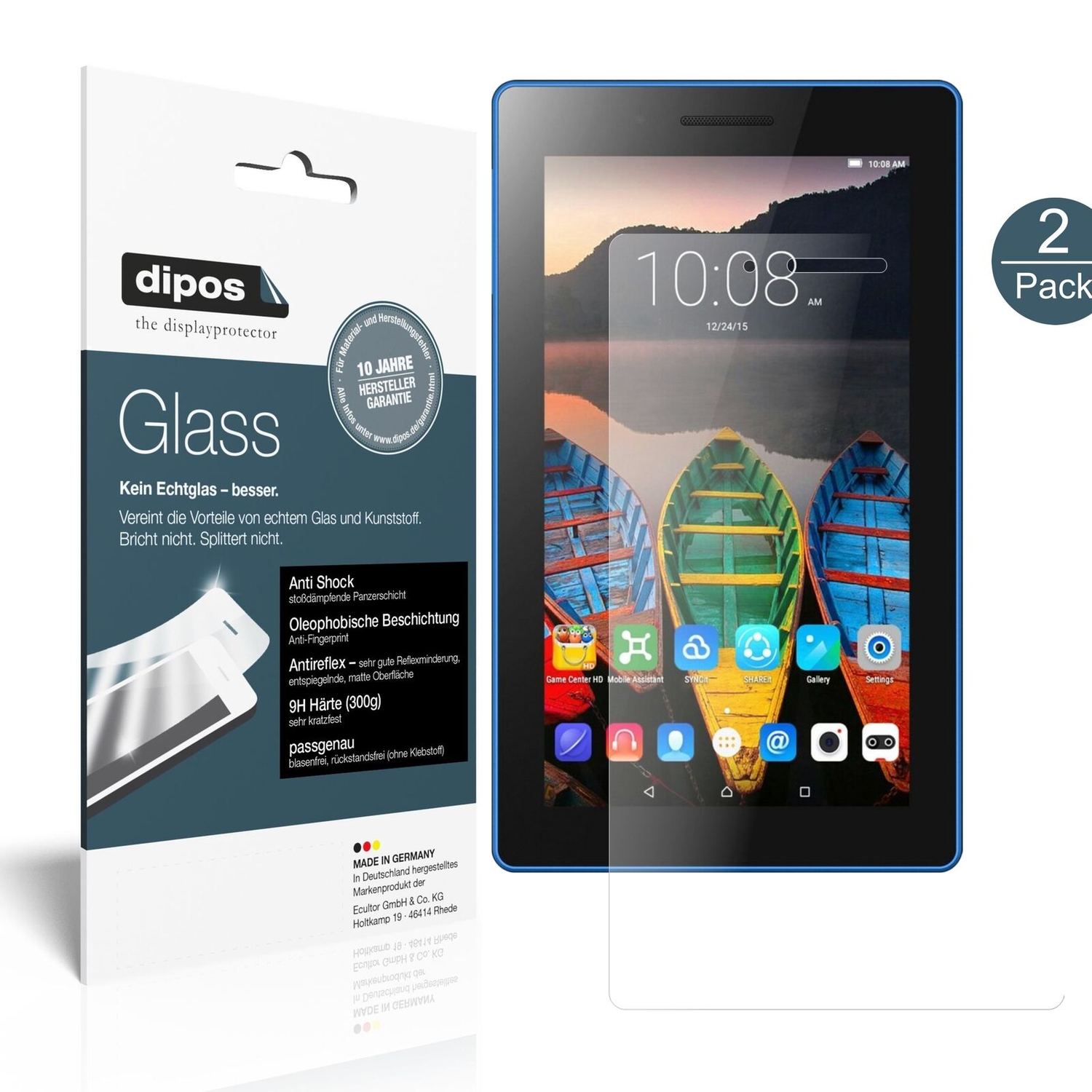 1x 9H Schutzfolie matt für Lenovo Tab 3 7 Essentia (2)