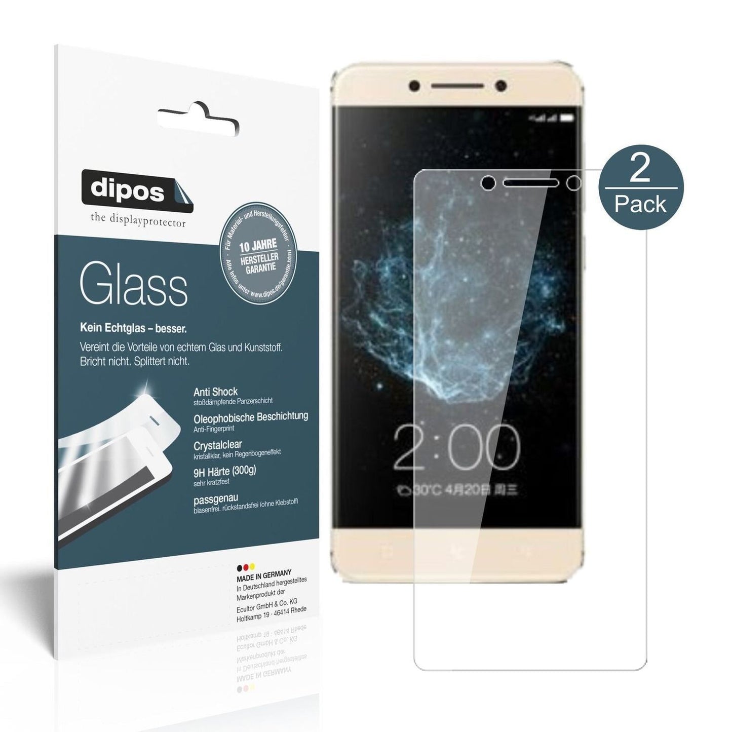 1x 9H Schutzfolie für LeEco Le Pro 3 Elite Panzerf (2)