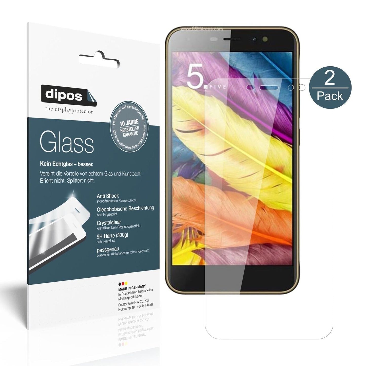 1x 9H Schutzfolie für ZTE Nubia N1 Lite Panzerfoli (2)