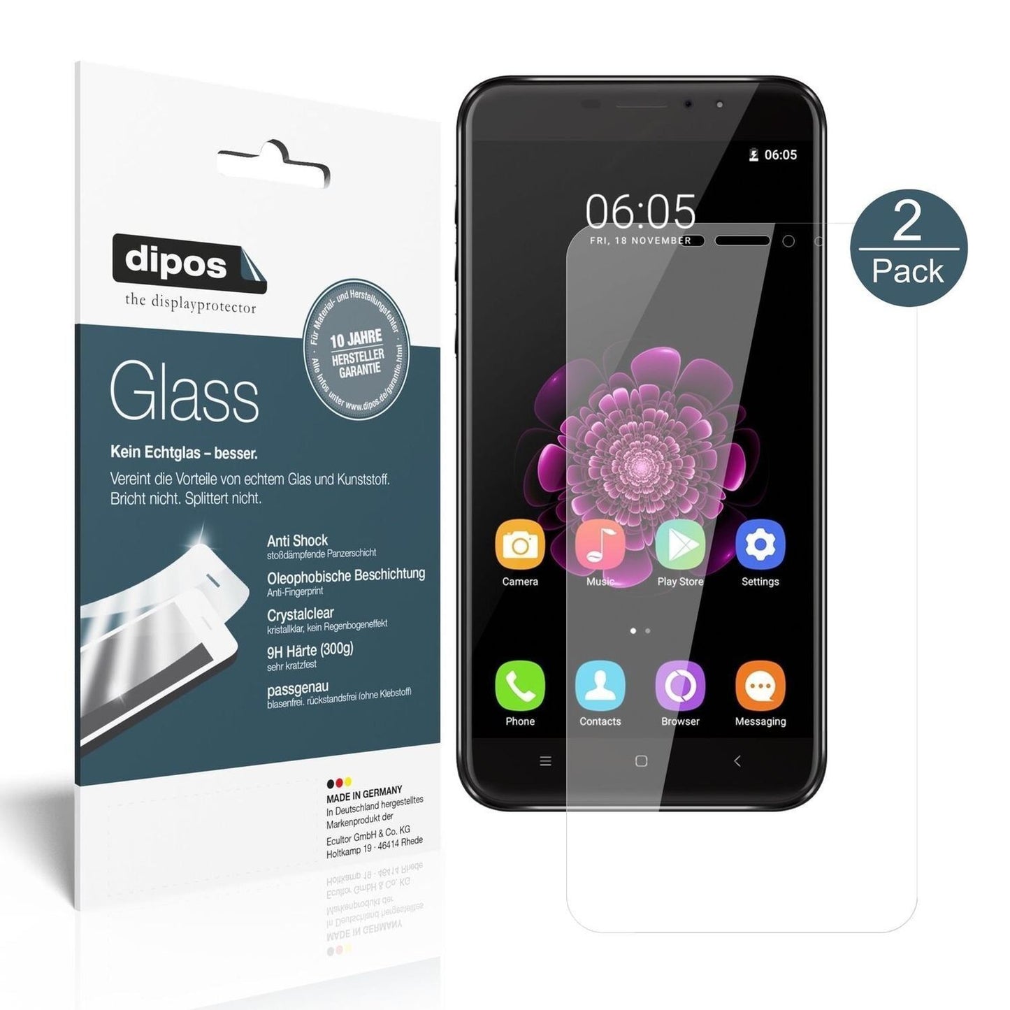 1x 9H Schutzfolie für Oukitel U20 Plus Panzerfolie (2)