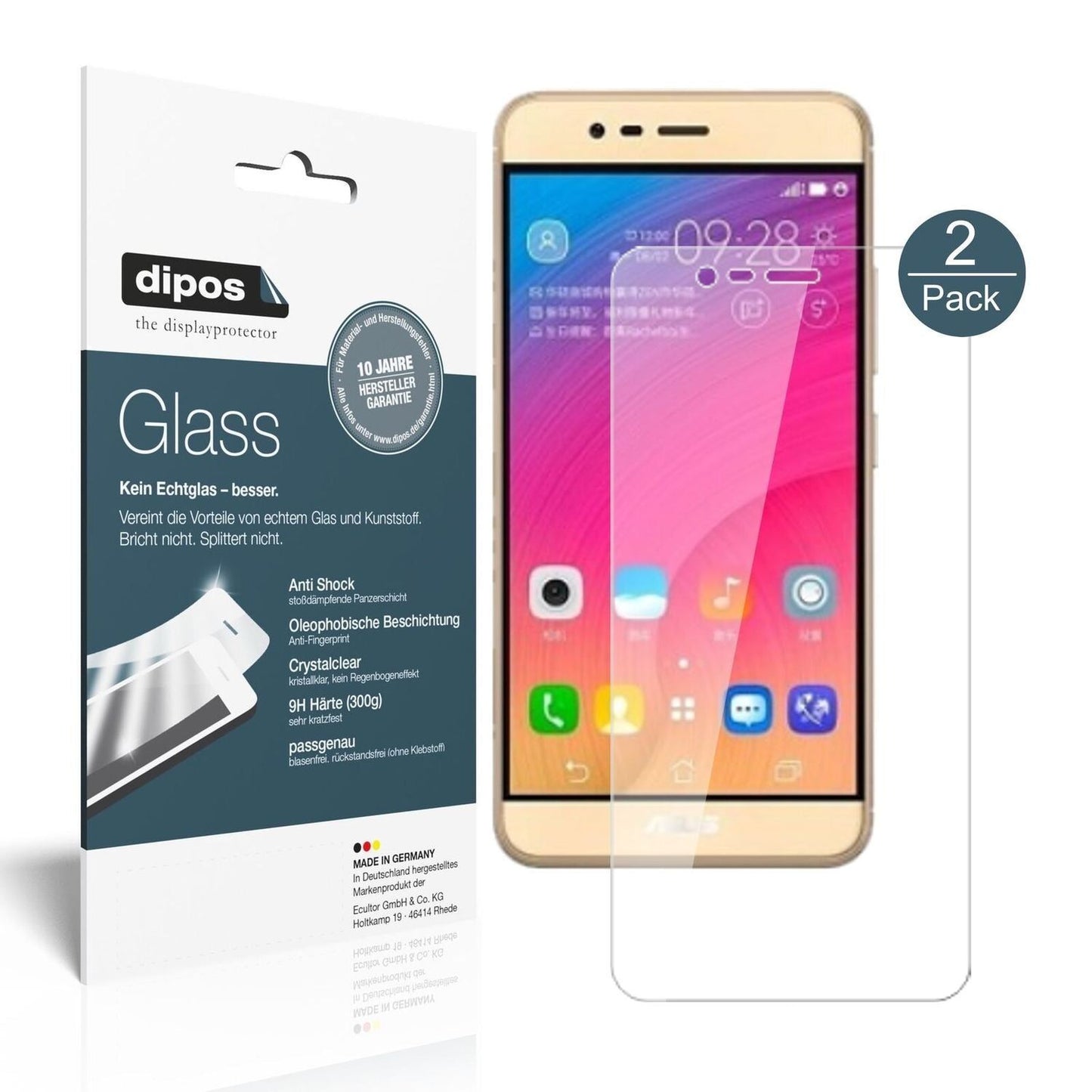 1x 9H Schutzfolie für Asus ZenFone Pegasus 3s Panz (2)