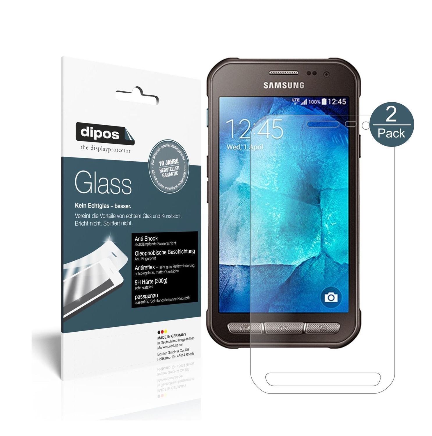 1x 9H Schutzfolie matt für Samsung Galaxy Xcover 3 (2)