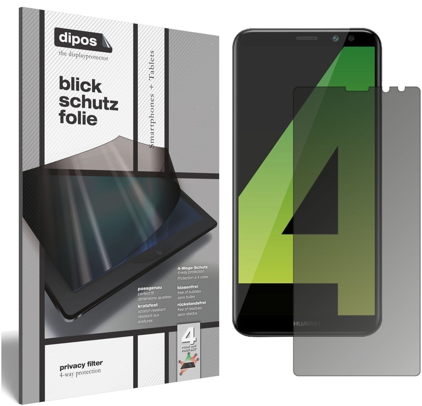 Blickschutzfolie für Huawei Mate 10 Lite matt Schu (1)