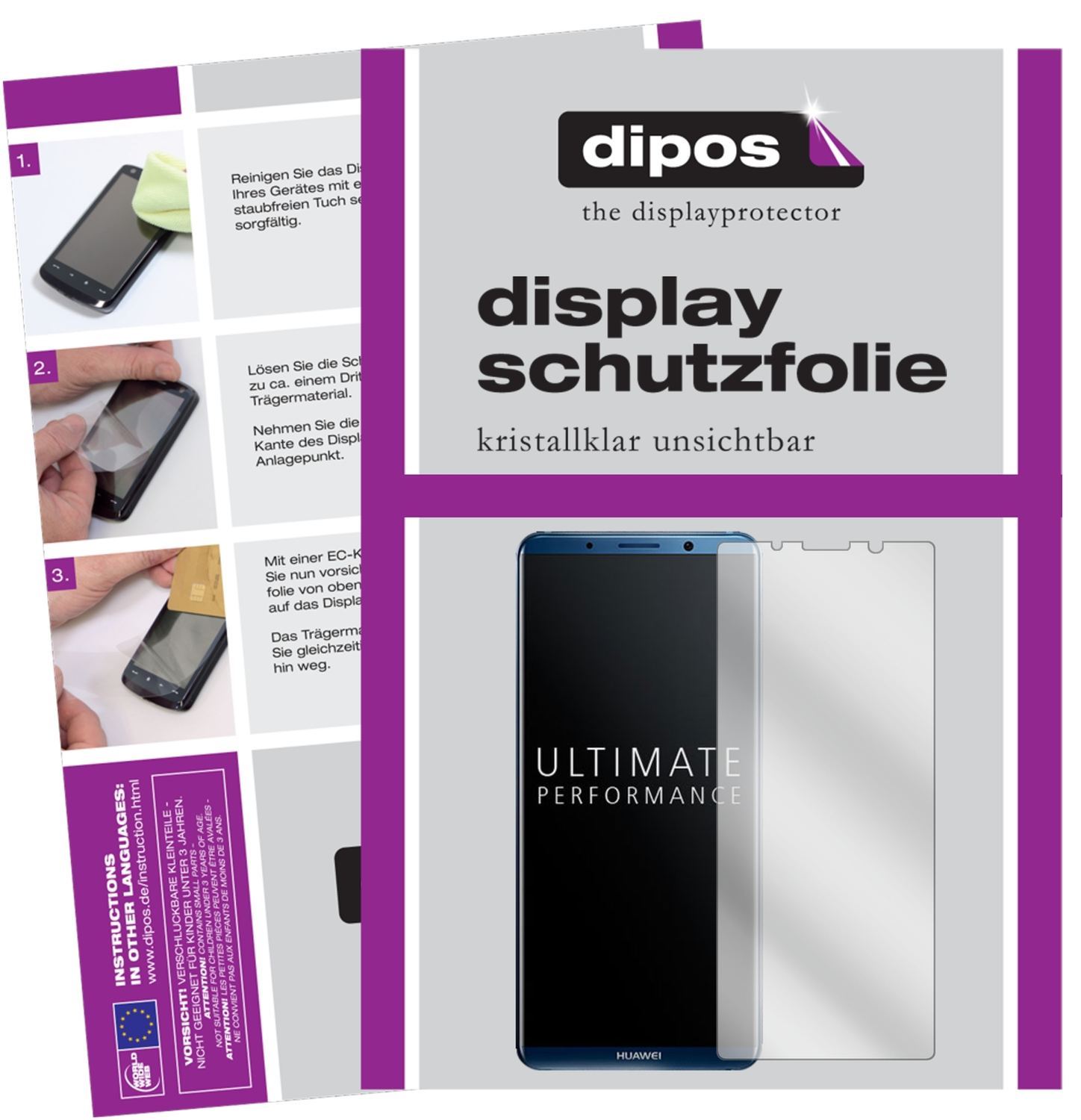 6x Schutzfolie klar für Huawei Mate 10 Pro Display (1)