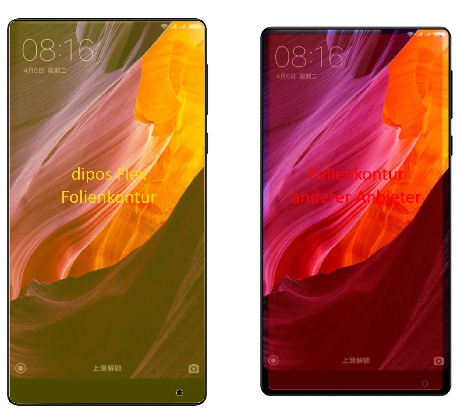 3x 3D Full Cover Schutzfolie für Xiaomi Mi MIX 2 (2)