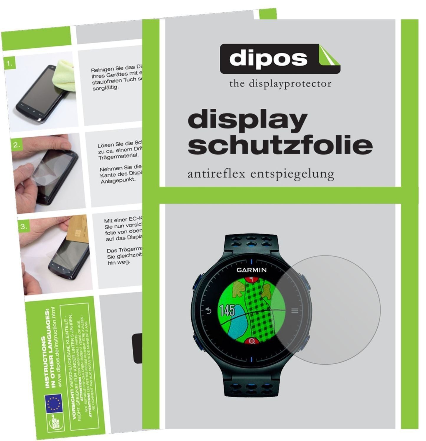 6x Schutzfolie matt für Garmin Approach S6 Display (1)