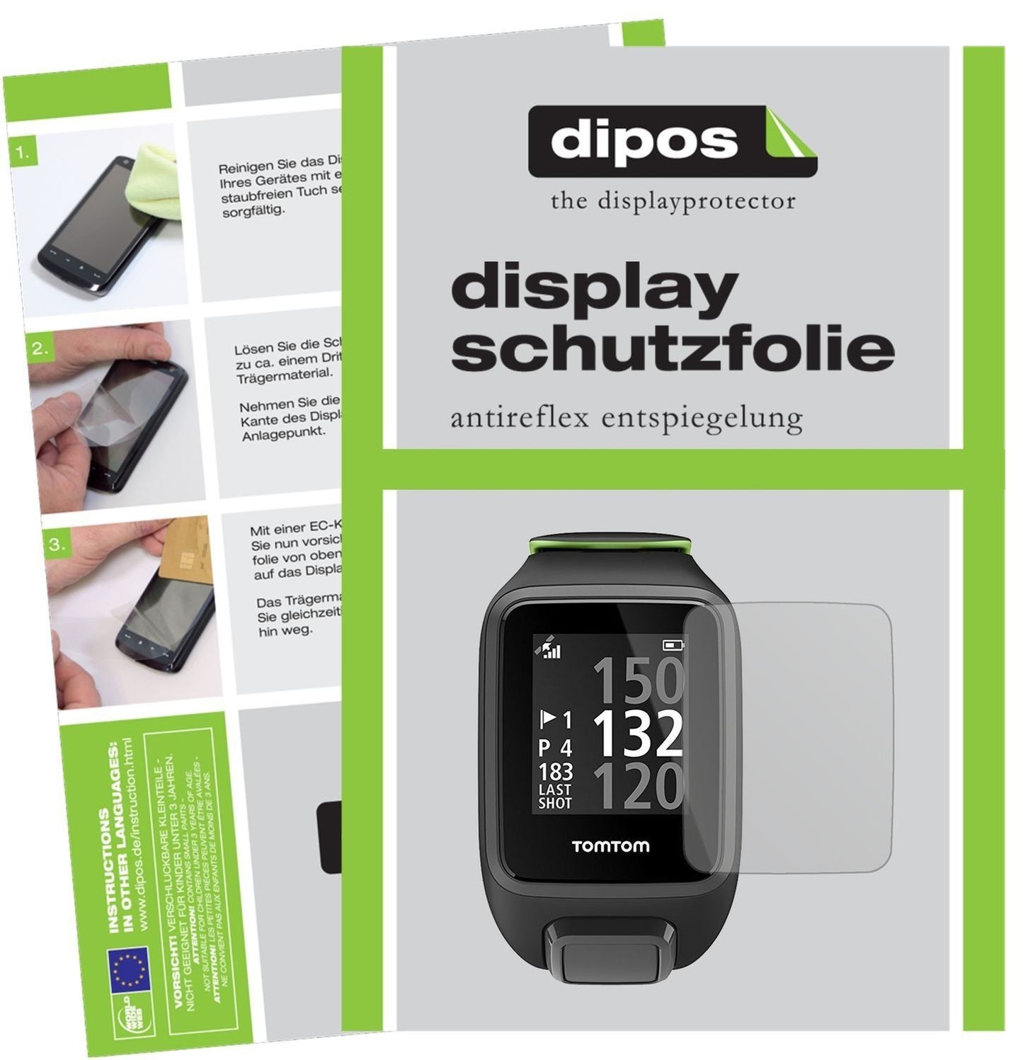 6x Schutzfolie matt für TomTom Golfer 2 SE Display (1)