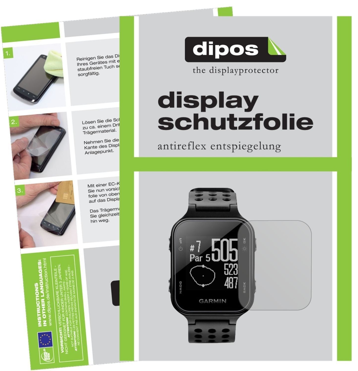 6x Schutzfolie matt für Garmin Approach S20 Displa (1)