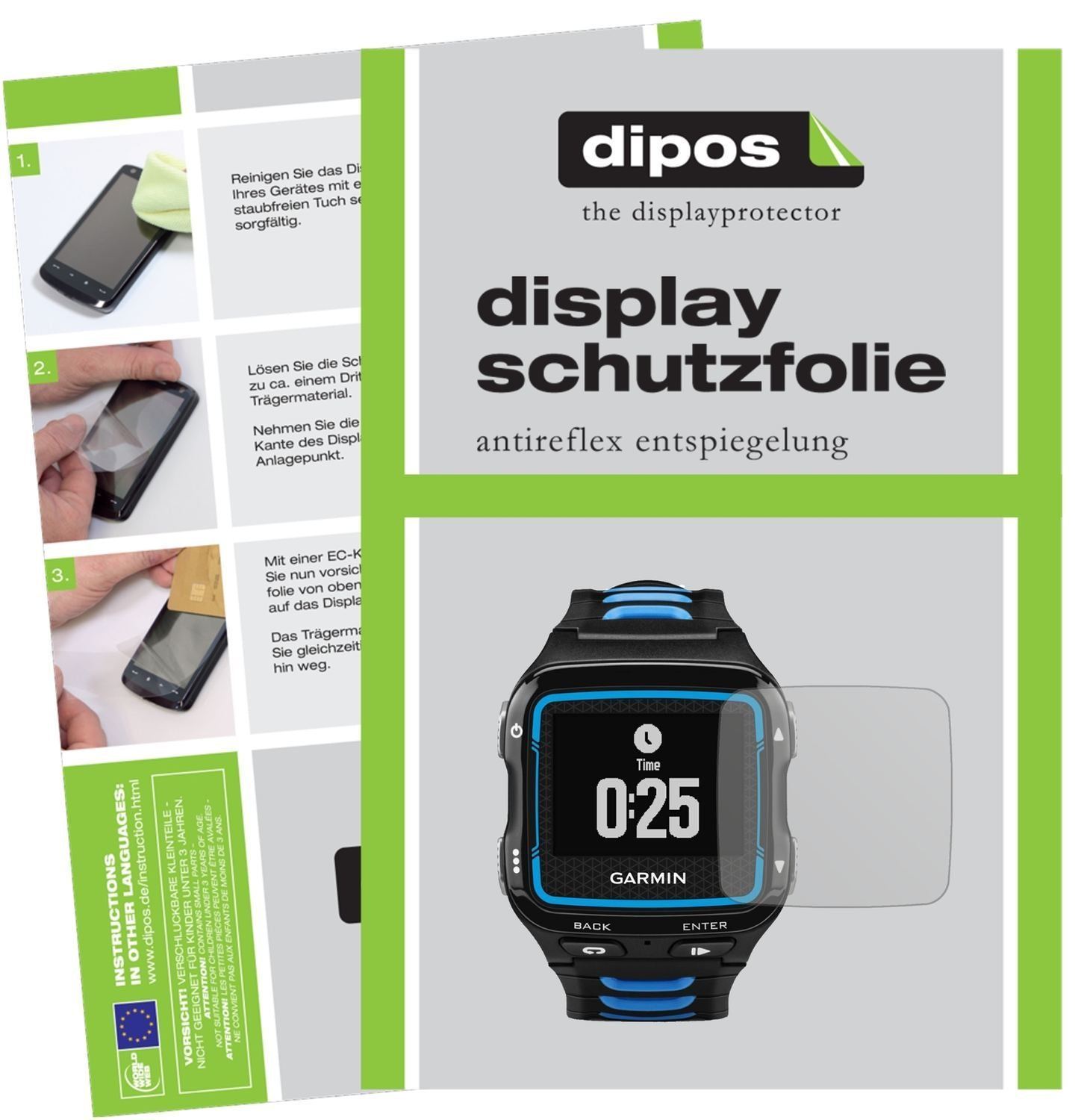 6x Schutzfolie matt für Garmin Forerunner 920 XT D (1)