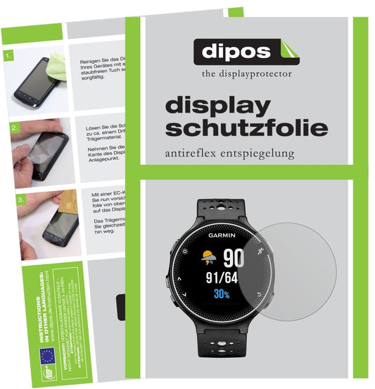6x Schutzfolie matt für Garmin Forerunner 230 Disp (1)