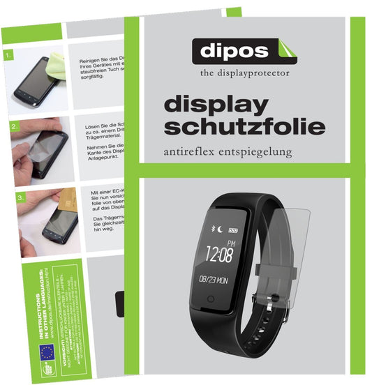 6x Schutzfolie matt für Yamay HR4 Fitness Tracker  (1)