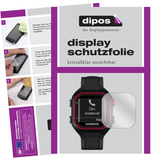 6x Schutzfolie klar für Garmin Forerunner 25 Displ (1)