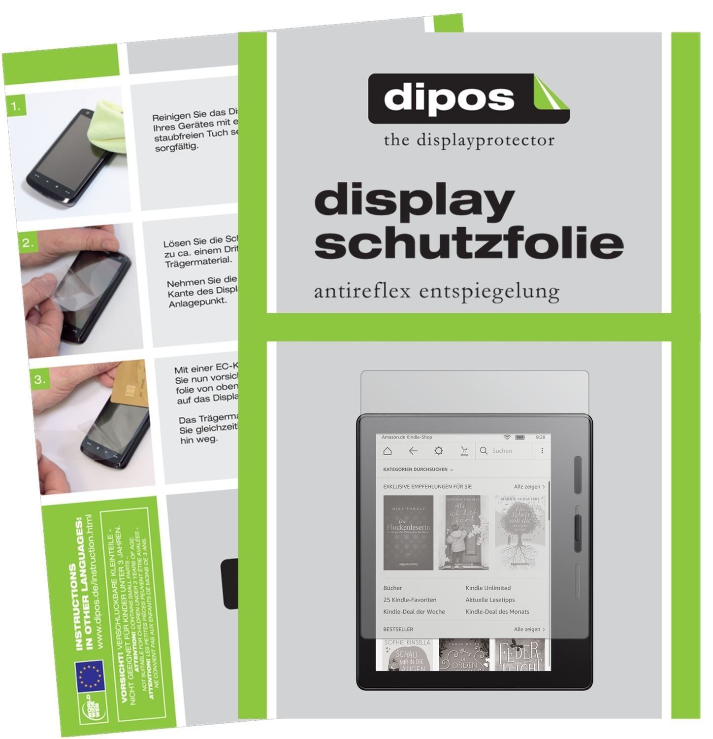 2x Schutzfolie matt für Amazon Kindle Oasis eReade (1)