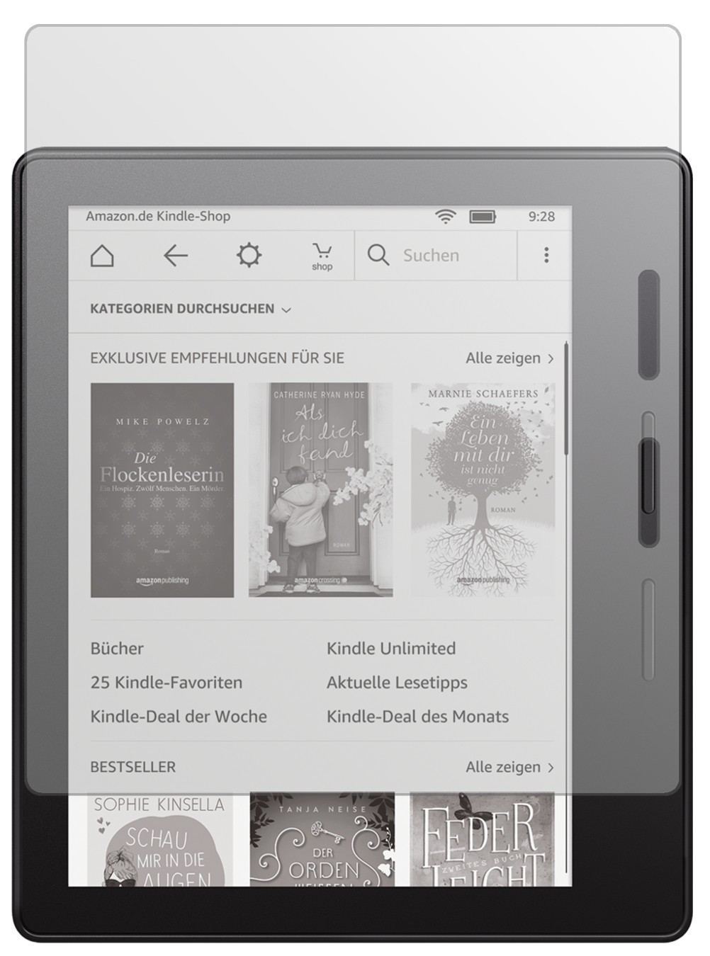 2x Schutzfolie matt für Amazon Kindle Oasis eReade (2)