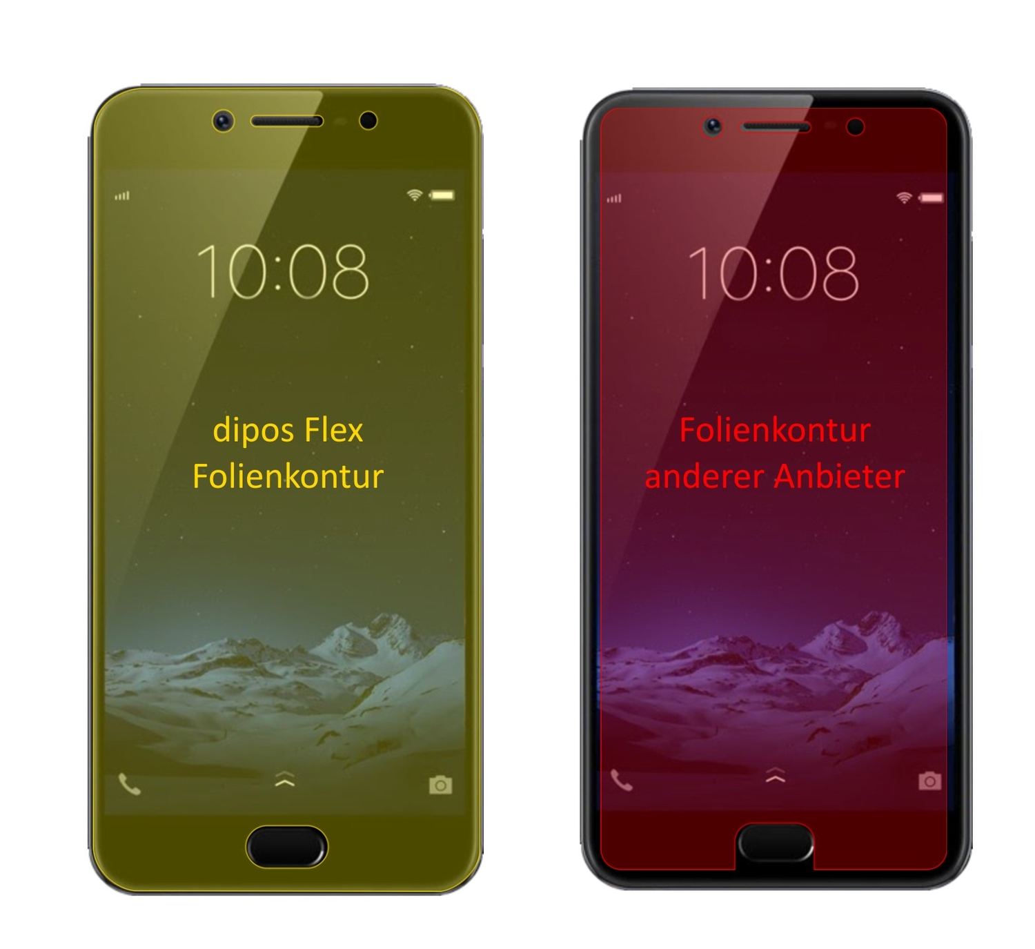3x 3D Full Cover Schutzfolie für Vivo Y69 (2)
