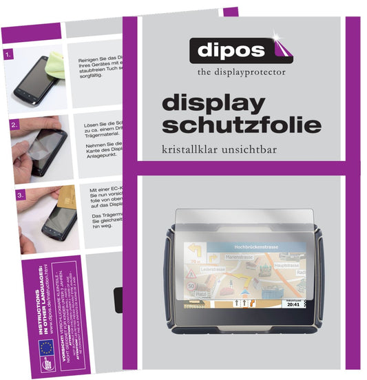 3x Schutzfolie klar für NavGear TourMate N4 Displa (1)