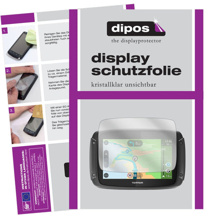 3x Schutzfolie klar für TomTom Rider 450 Display-S (1)