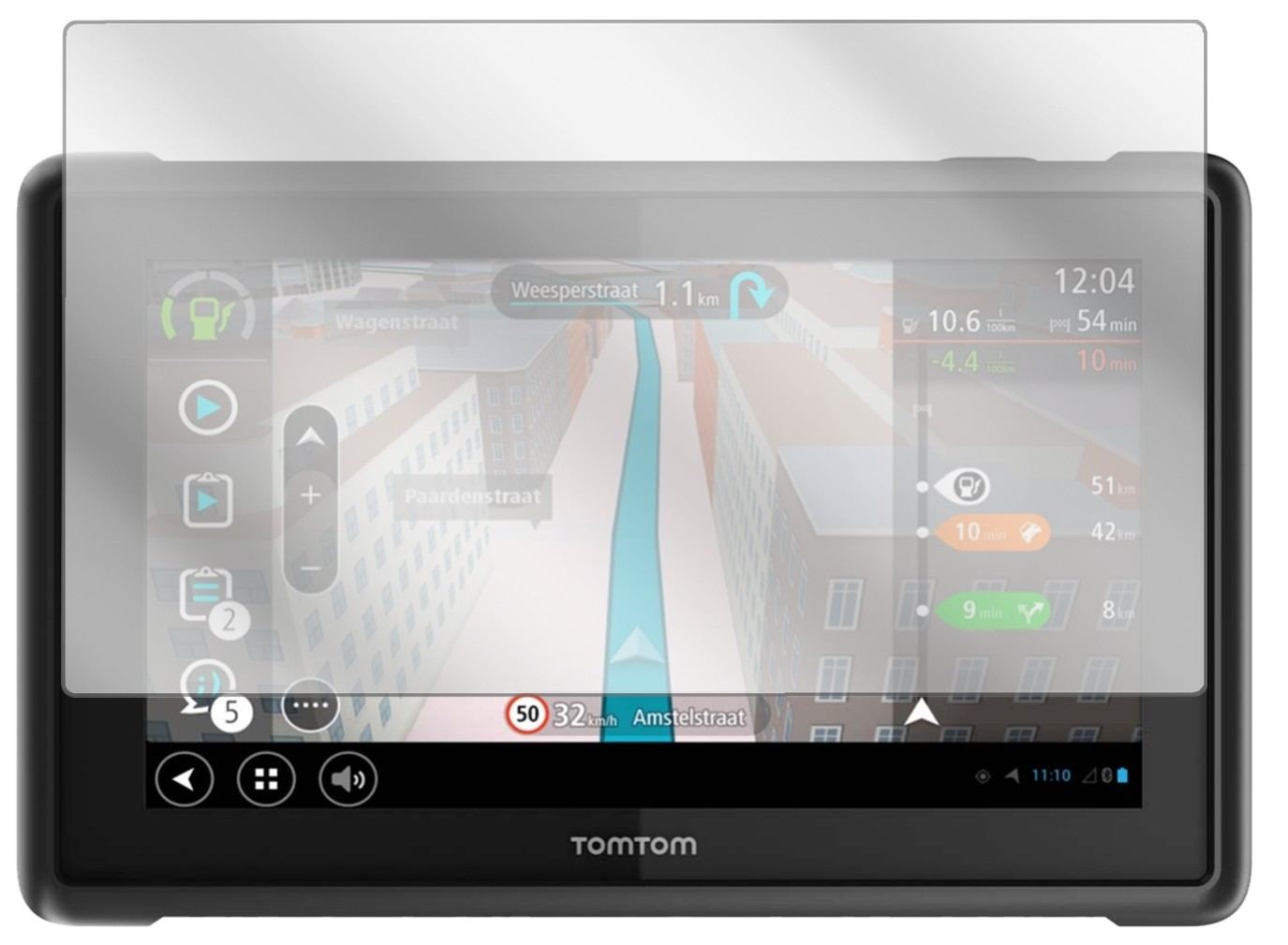 3x Schutzfolie klar für TomTom Pro 8275 Truck Disp (2)