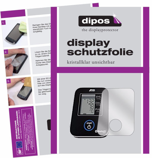 3x Schutzfolie klar für A&D Medical UA-651 BLE Dis (1)