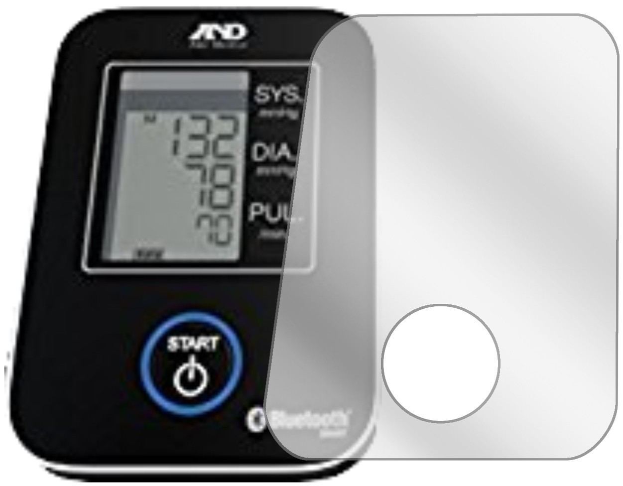 3x Schutzfolie klar für A&D Medical UA-651 BLE Dis (2)